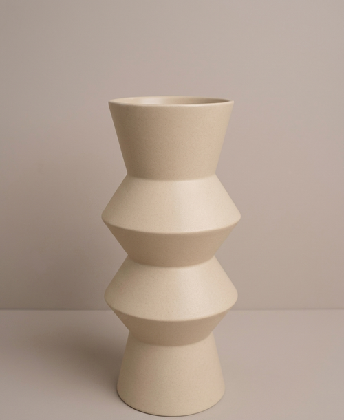 FLORERO LOTO BEIGE