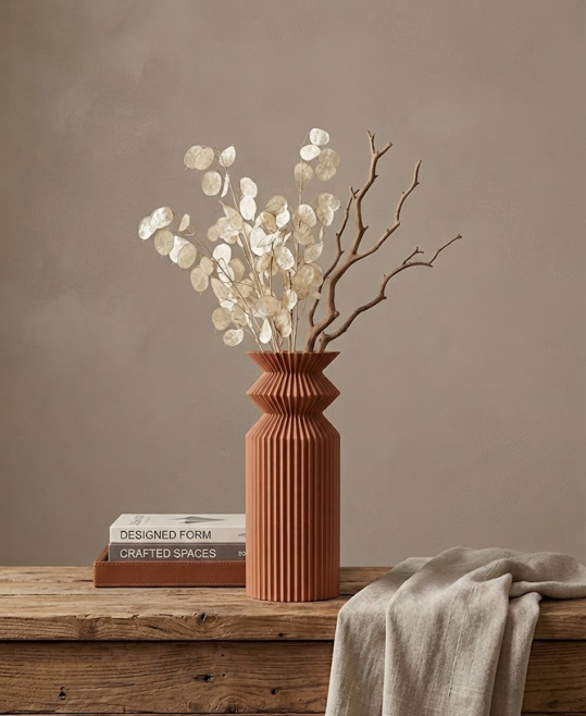 FLORERO SORELLE II TERRACOTA